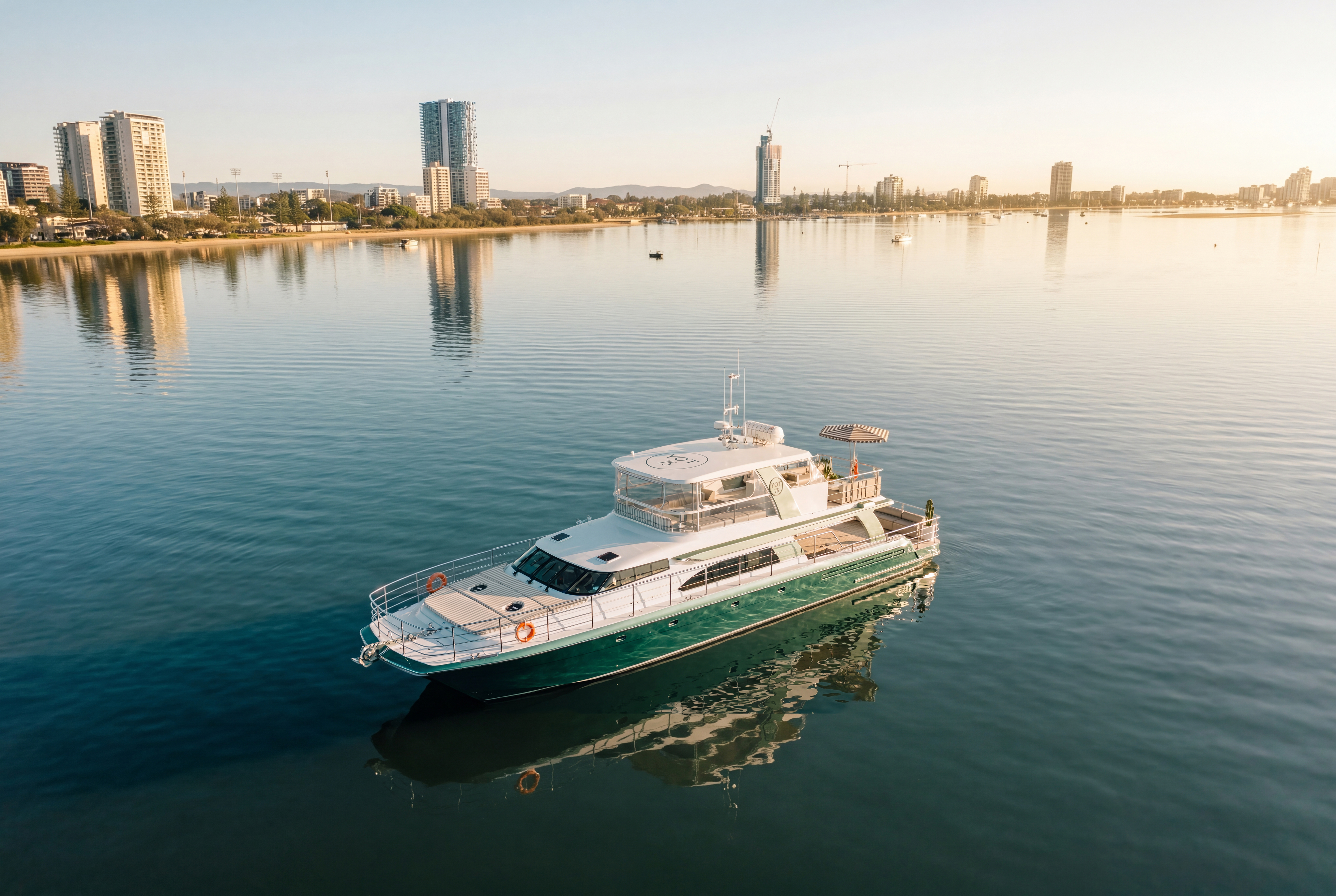 YOT 75 on the water at the Gold Coast